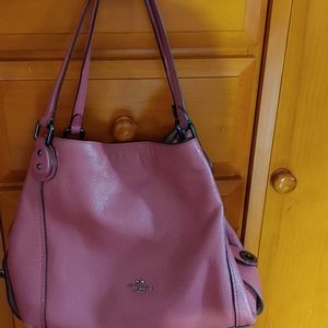 Coach pebble leather purse